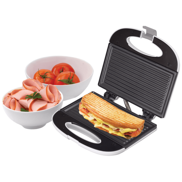 Home toster za sendvič Pannini 750W sa neljepljivim platama i ručkom