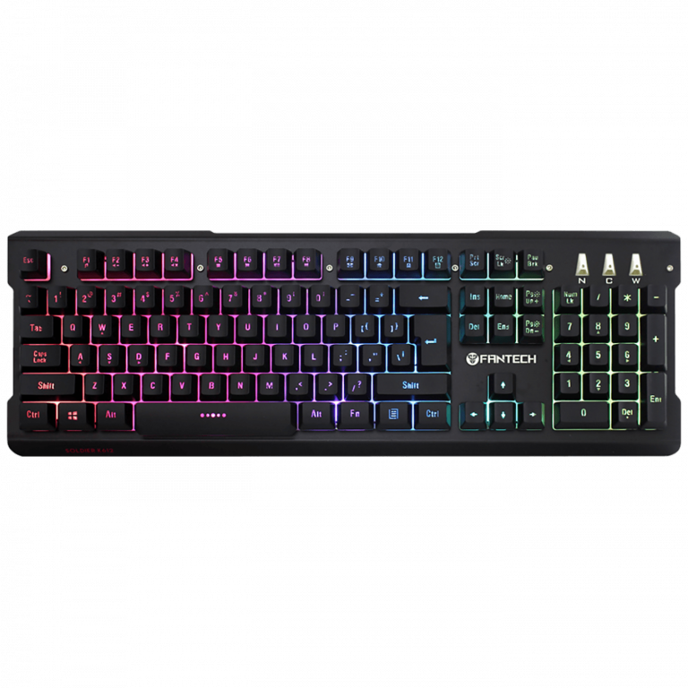 Fantech K612 Soldier RGB gaming tastatura sa aluminijskim kućištem i dinamičnim osvjetljenjem.