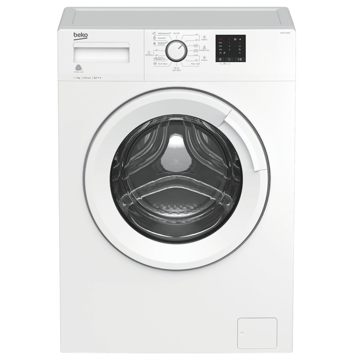 Beko WUE 7511 XWW mašina za veš sa belim kućištem i LED ekranom