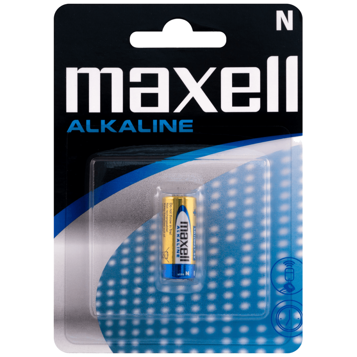 Maxell alkalna baterija LR1 1,5V u blister pakovanju