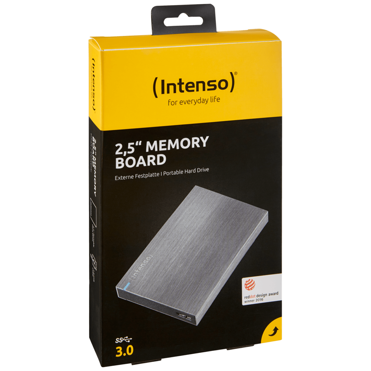 Intenso eksterni hard disk 2TB USB 3.0 crne boje sa aluminijskim kućištem