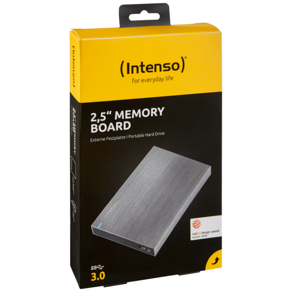 Intenso eksterni hard disk 2TB USB 3.0 crne boje sa aluminijskim kućištem