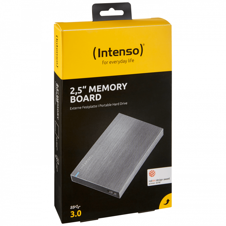 Intenso eksterni hard disk 2TB USB 3.0 crne boje sa aluminijskim kućištem