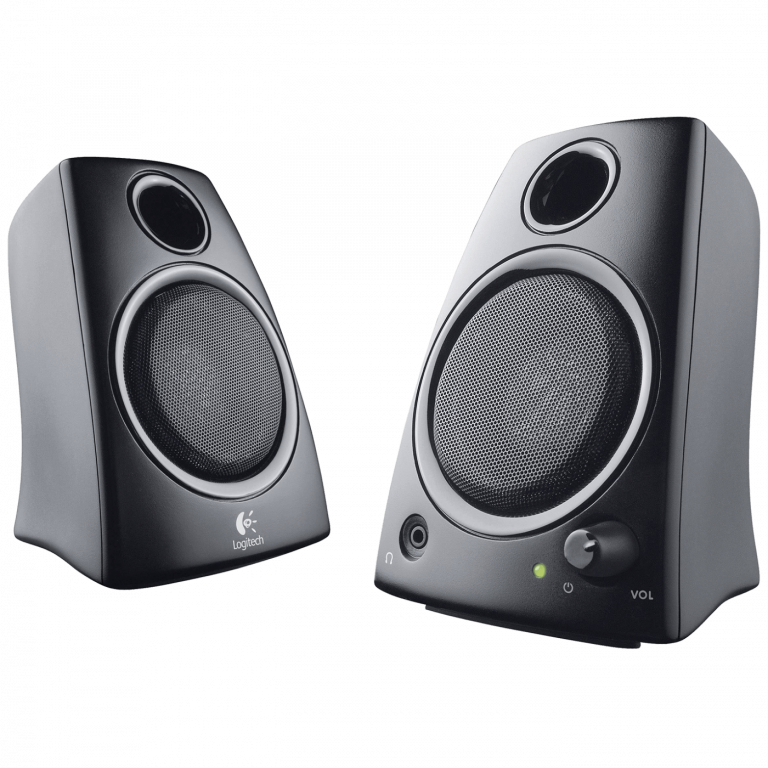 Crni Logitech Z130 zvučnici 2.0 sa 3.5 mm konektorom i regulatorom glasnoće