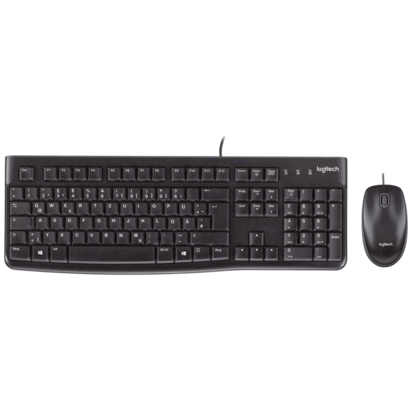 Logitech MK120 crni set žične tipkovnice i miša sa USB konektorom