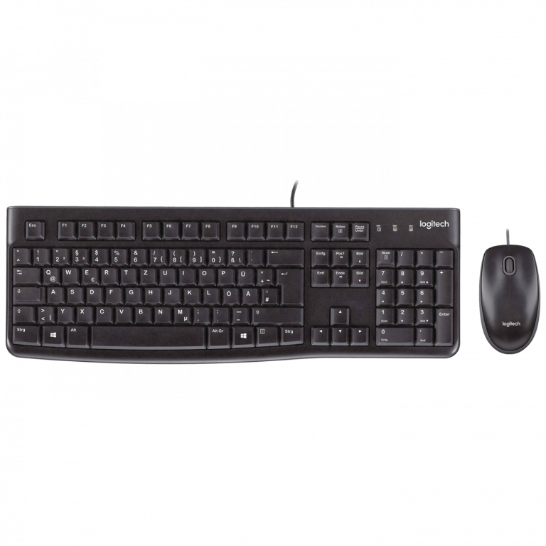 Logitech MK120 crni set žične tipkovnice i miša sa USB konektorom