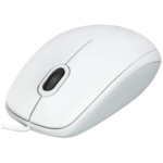 Logitech B100 White optički miš sa USB kablom i tri tipke