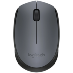 Logitech M170 bežični miš sa USB nano prijemnikom na beloj podlozi
