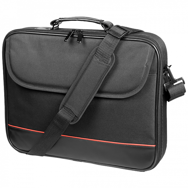Tracer torba za laptop 17 inch Straight, crna sa funkcionalnim džepovima i trakom za nošenje