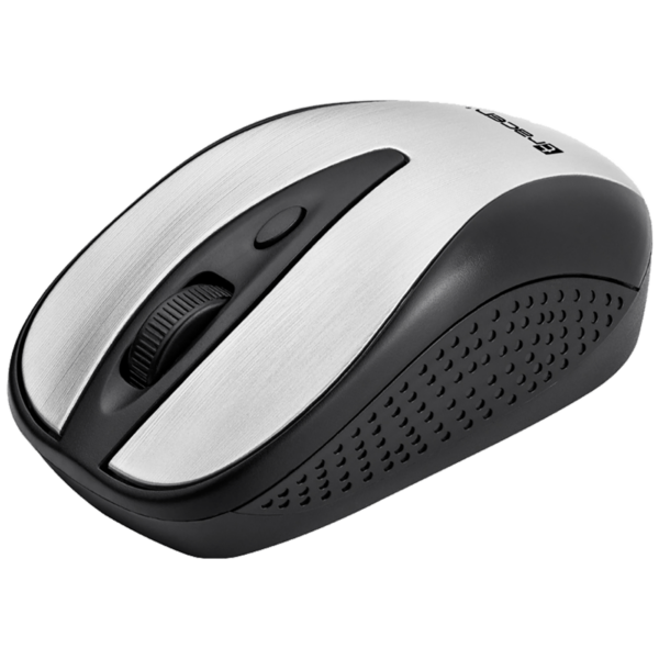 Tracer Joy II bežični miš srebrne boje sa USB nano prijemnikom i ergonomskim dizajnom.