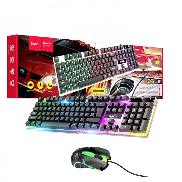HOCO GM11 gaming set sa RGB osvjetljenjem - tipkovnica i miš