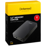 Intenso crni eksterni hard disk 3.5" sa 4TB kapaciteta i USB 3.0 priključkom