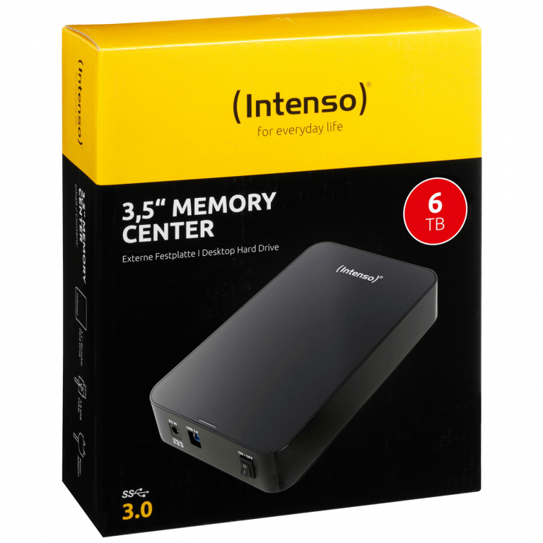 Intenso eksterni hard disk 6TB crne boje sa USB 3.0 priključkom
