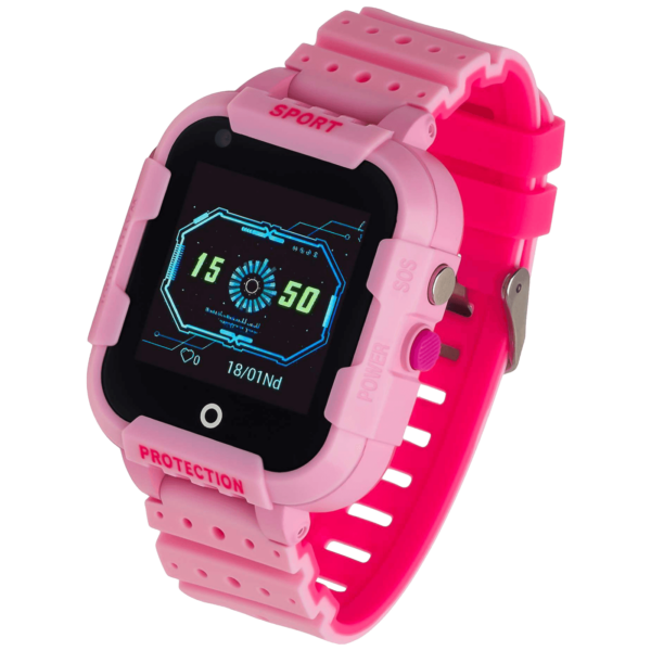 Garett Kids 4G Pink pametni sat sa roze gumiranom narukvicom i 1.4" ekranom