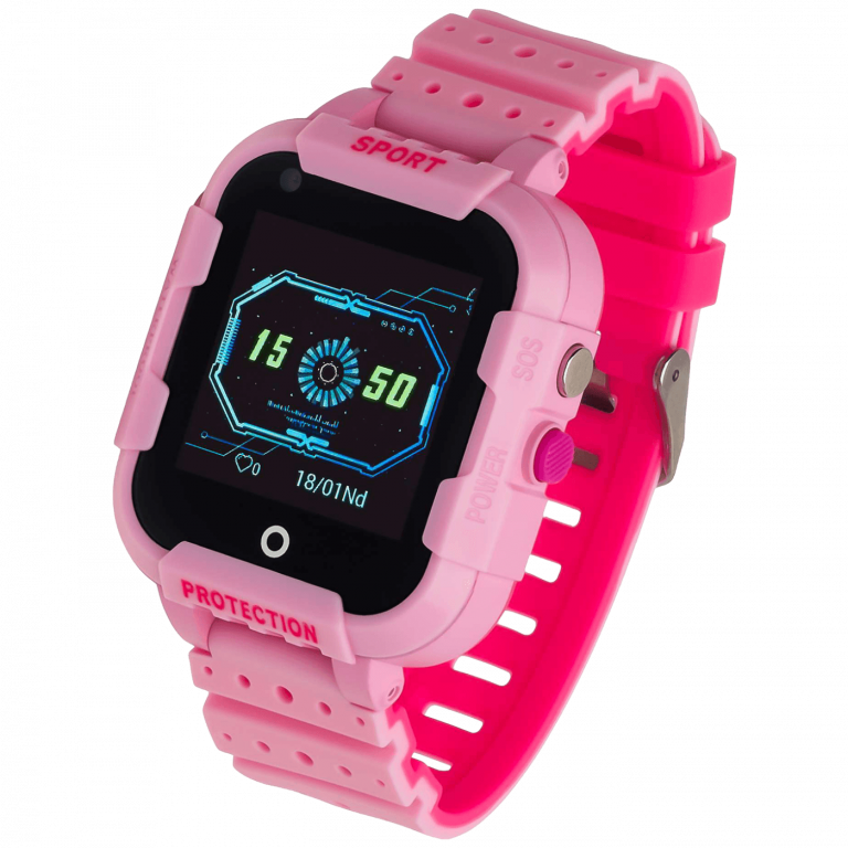 Garett Kids 4G Pink pametni sat sa roze gumiranom narukvicom i 1.4" ekranom