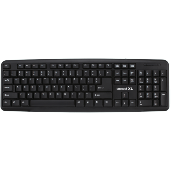 Crna Connect XL QWERTY tastatura sa USB konektorom
