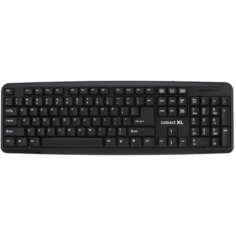 Crna Connect XL QWERTY tastatura sa USB konektorom
