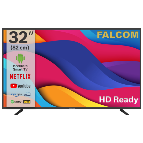 Falcom LED TV 32" HD Ready Android sa crnim okvirom i daljinskim upravljačem