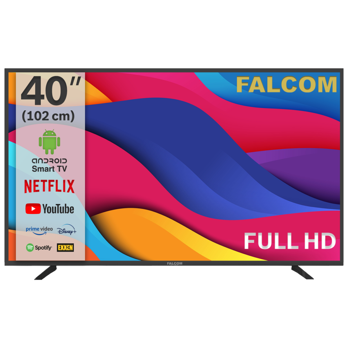 Falcom LED TV 40" FullHD sa Android sistemom i modernim dizajnom