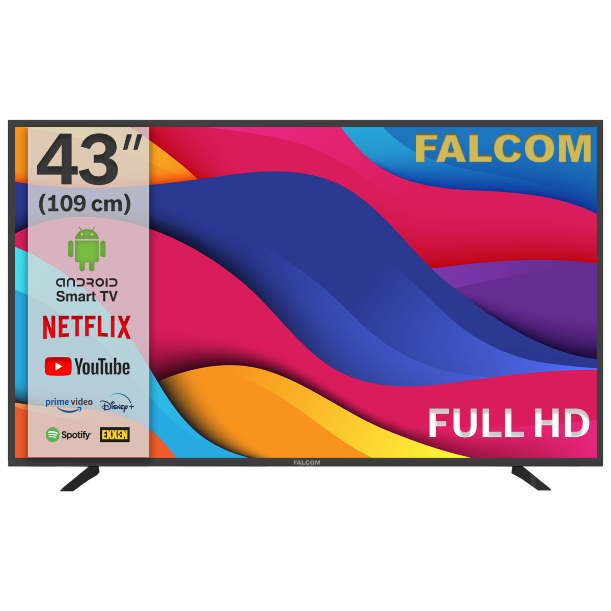 Falcom LED TV 43" FullHD sa Android sistemom i modernim dizajnom