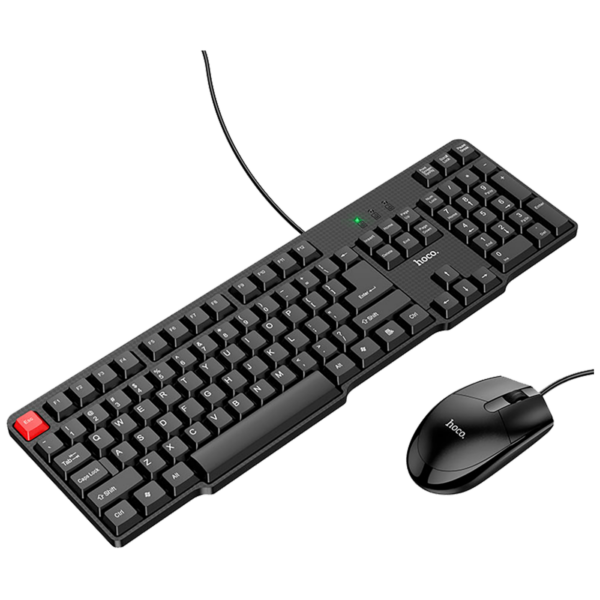Hoco GM16 set - USB tastatura i miš na beloj podlozi