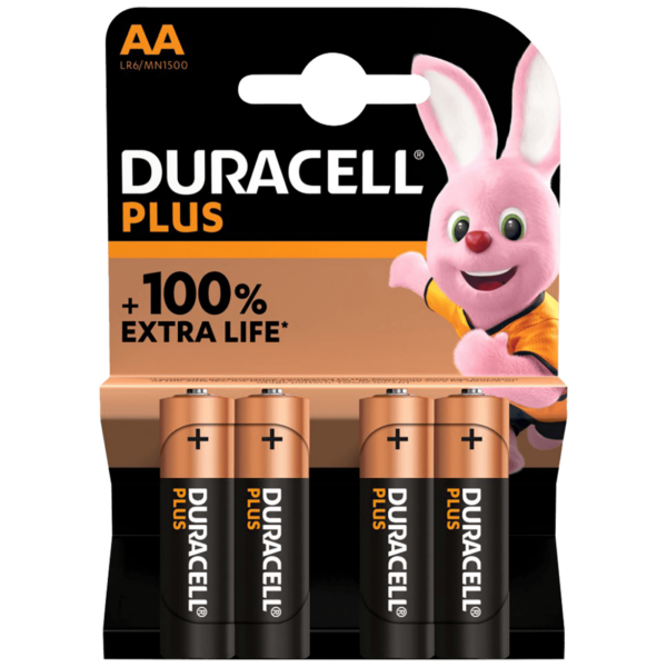 Duracell AA alkalne baterije u blister pakovanju od 4 komada