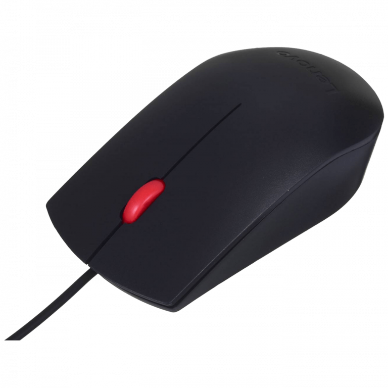 Lenovo optički miš sa ergonomskim dizajnom i USB konektorom
