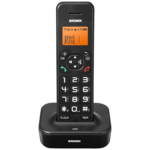 Brondi Bravo Star crni bežični telefon sa LED ekranom i velikim tasterima