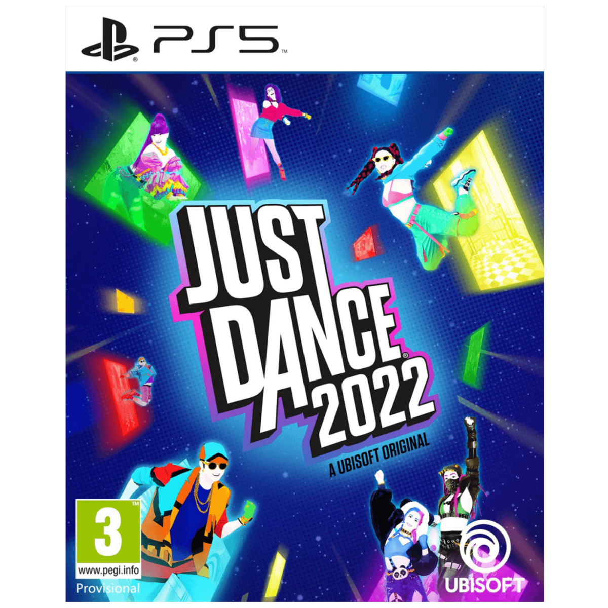 Just Dance 2022 za PlayStation 5 - omot igre sa naslovnom pesmom i plesačima