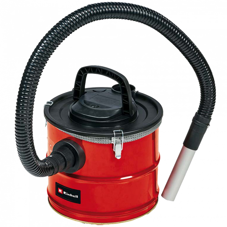 Einhell električni usisavač za pepeo TC-AV 1718 D sa crvenim kućištem i metalnim usisnim crijevom
