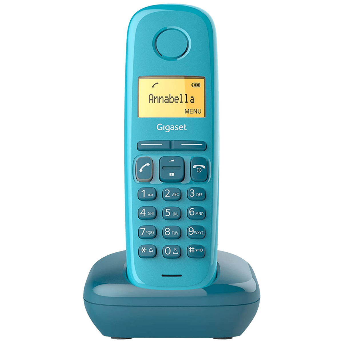 Gigaset A170 Aqua Blue bežični telefon sa LCD ekranom i modernim dizajnom