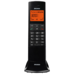 Crni bežični telefon Brondi Lemure sa alfanumeričkim ekranom i DECT tehnologijom