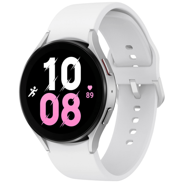 Samsung Watch 5 44mm Silver EU pametni sat sa srebrnim kućištem i crnim remenom