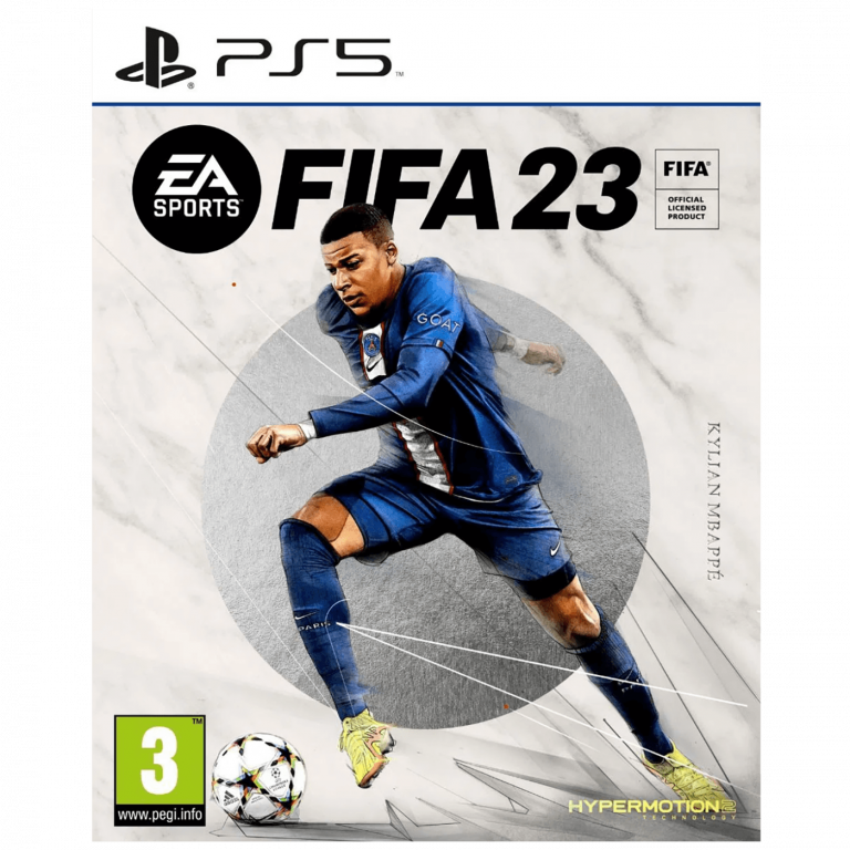FIFA 23 igra za PlayStation 5 sa prikazom nogometnog terena i igrača