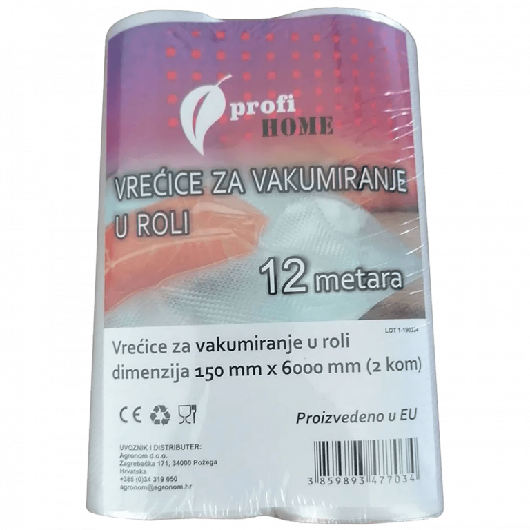 Profi HOME vrećice za vakumiranje u roli, dve role po 6 metara