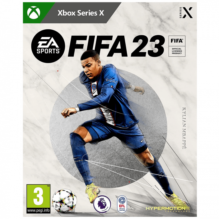 FIFA 23 igra za XBOX Series X sa omotom i EA Sports logom