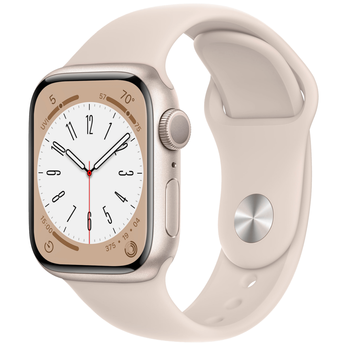 Apple Watch Series 8 GPS 41mm Starlight sa staklenim ekranom i aluminijskim okvirom
