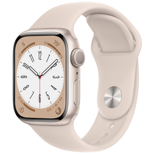 Apple Watch Series 8 GPS 41mm Starlight sa staklenim ekranom i aluminijskim okvirom