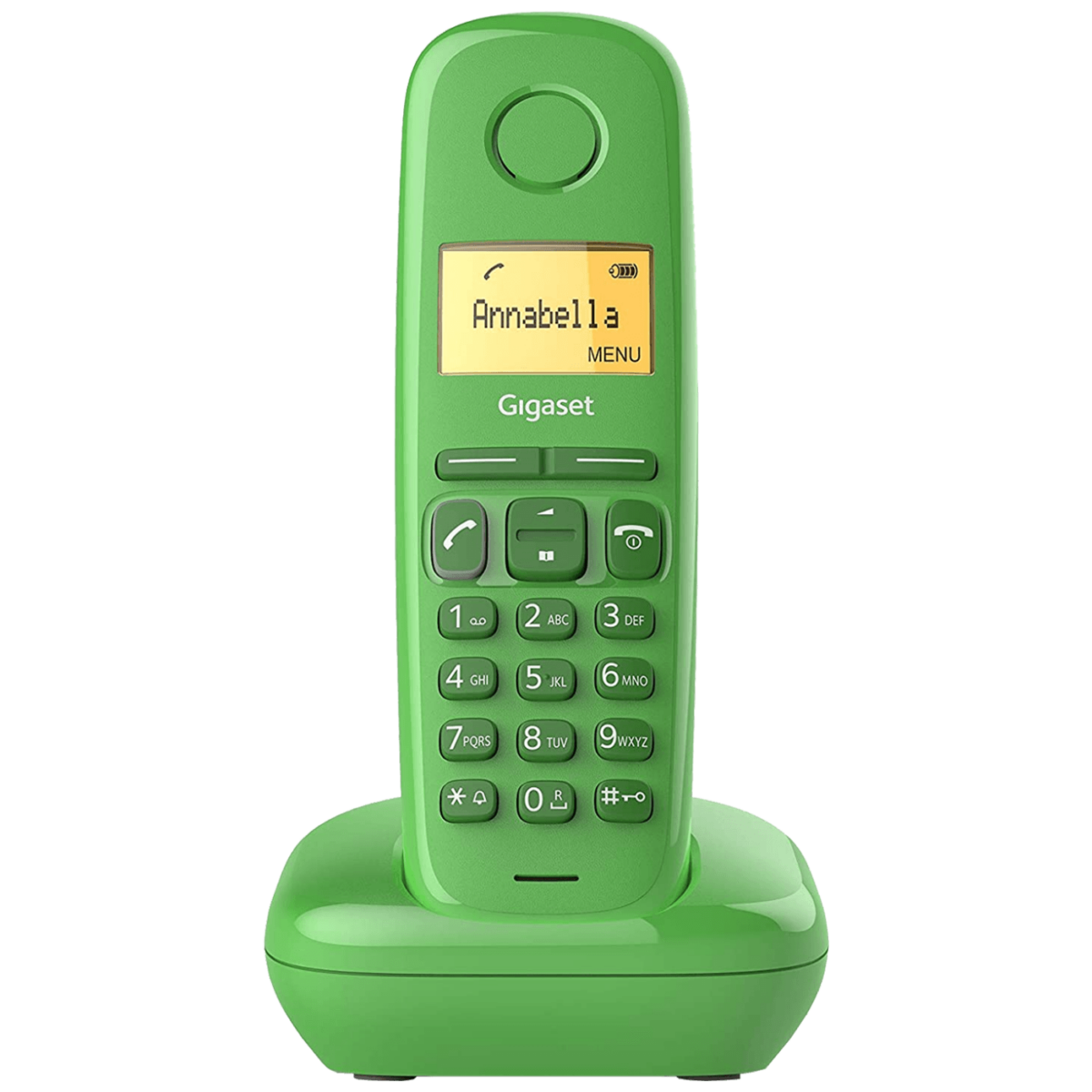 Gigaset A170 zeleni bežični DECT telefon sa LCD displejem i elegantnim dizajnom