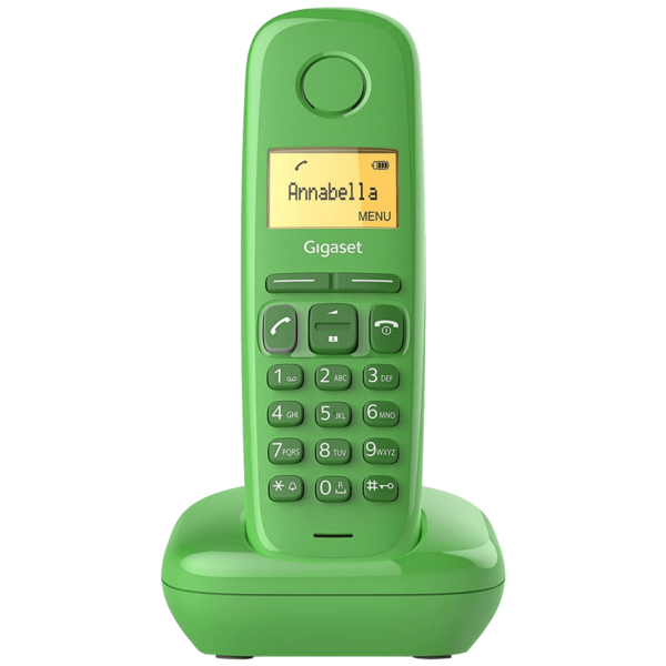 Gigaset A170 zeleni bežični DECT telefon sa LCD displejem i elegantnim dizajnom