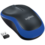 Logitech M185 plavi bežični miš sa USB nano prijemnikom