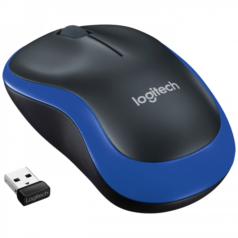 Logitech M185 plavi bežični miš sa USB nano prijemnikom