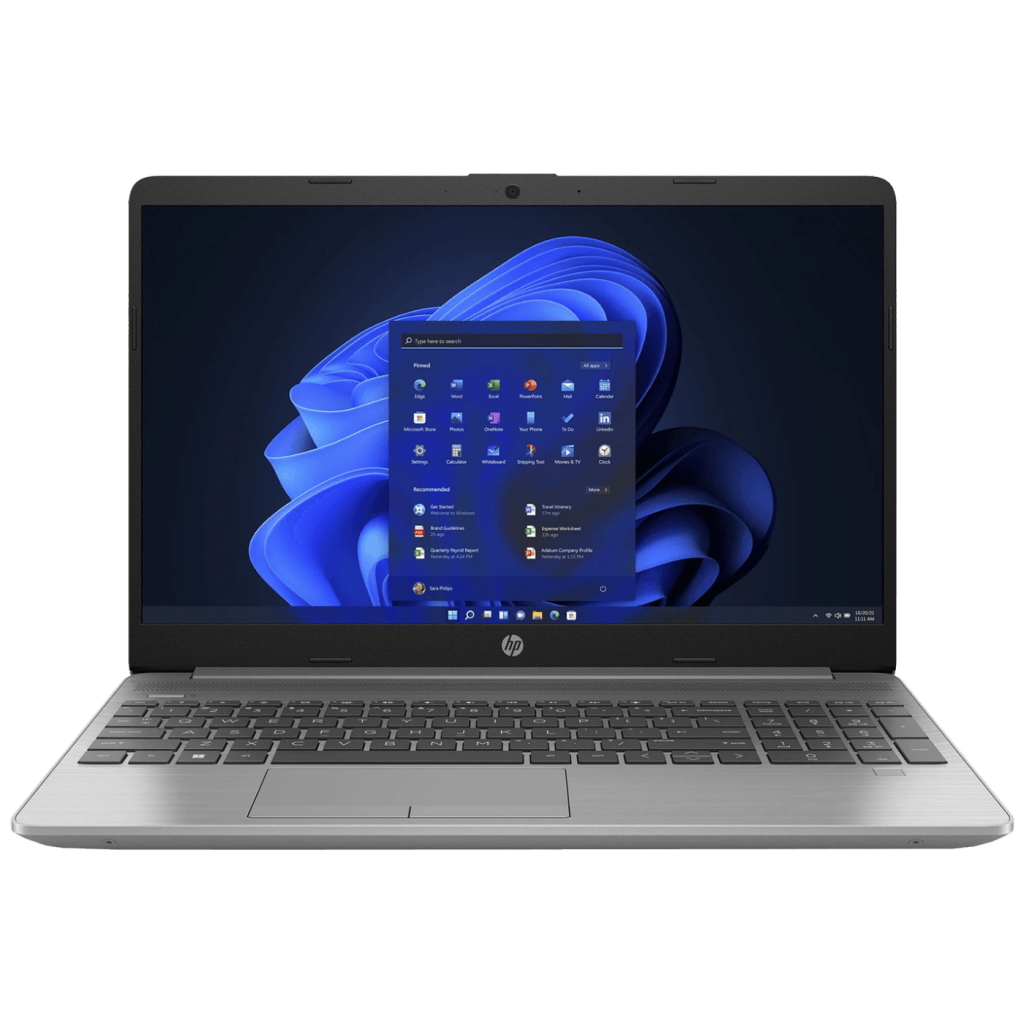 HP 250 G9 laptop sa 15.6" FullHD ekranom na radnom stolu