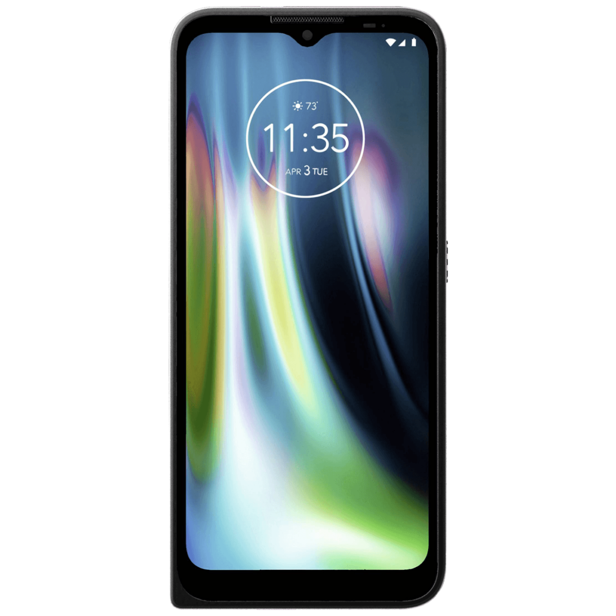 Motorola Defy crni smartphone sa 6.5" ekranom i trostrukom kamerom