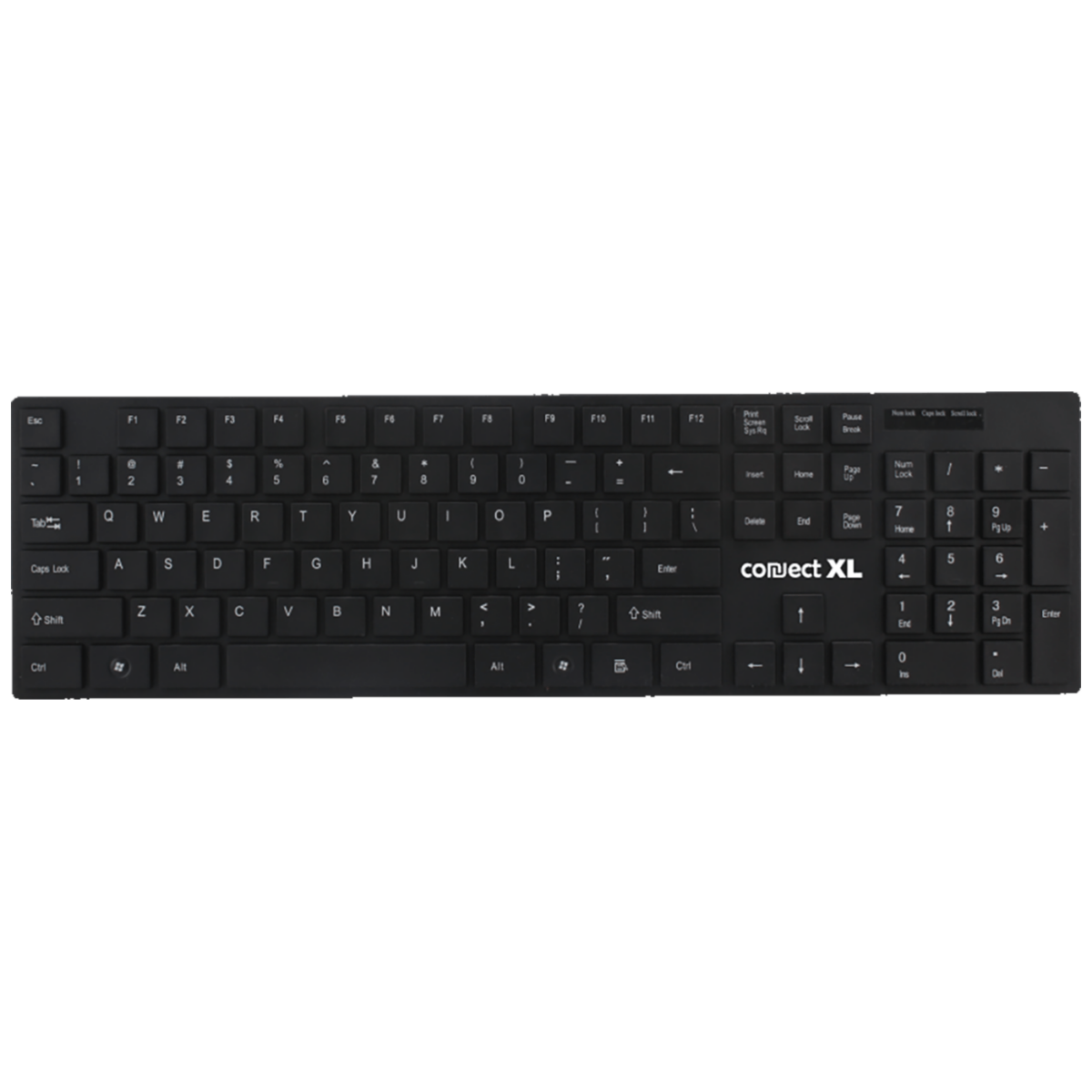 Crna SLIM Connect XL tastatura sa USB konekcijom i multimedijalnim tipkama