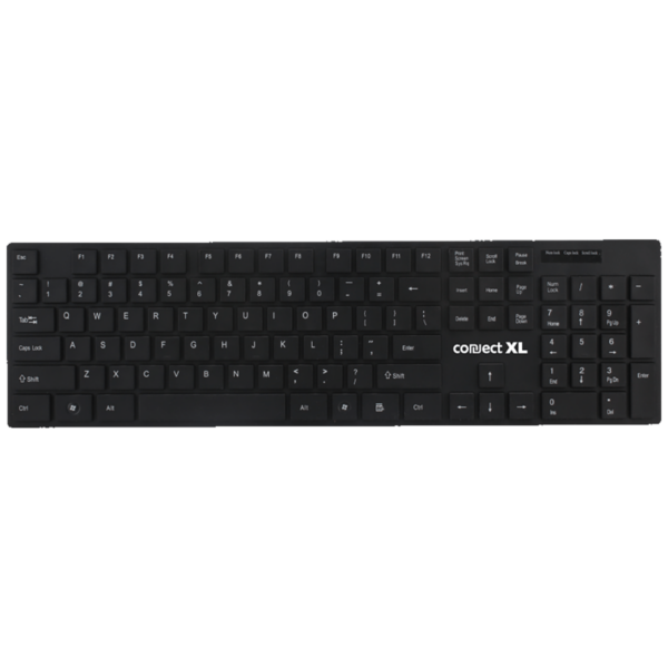 Crna SLIM Connect XL tastatura sa USB konekcijom i multimedijalnim tipkama