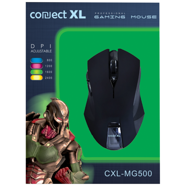Connect XL GAMER miš sa 6 tipki i ergonomskim dizajnom