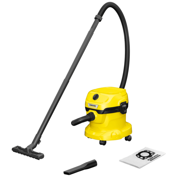 Karcher WD 2 Plus V-12/4/18 usisavač za mokro i suho čišćenje sa crvenim kućištem i velikim spremnikom