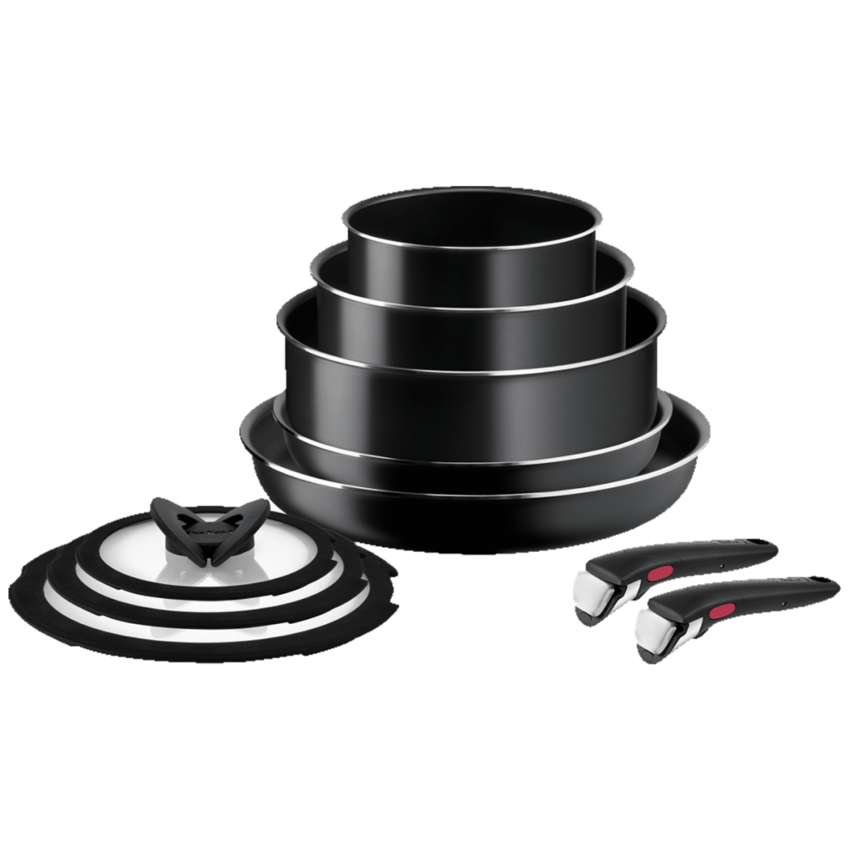 Tefal Ingenio Easy Cook & Clean set 10/1 sa tavama, kaserolama i poklopcima