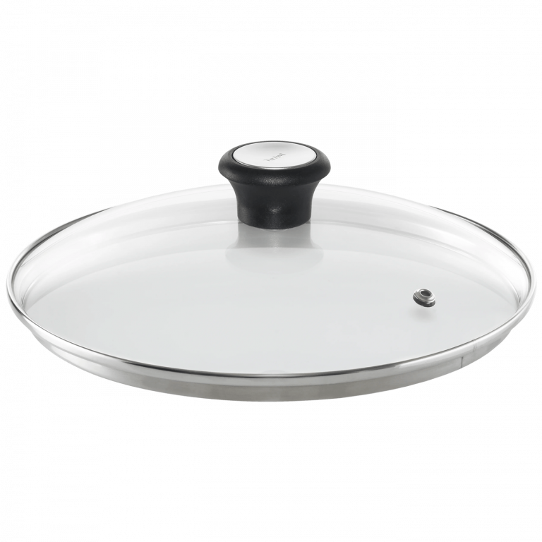 Tefal stakleni poklopac 24 cm s parnim ventilom i nehrđajućim čeličnim okvirom